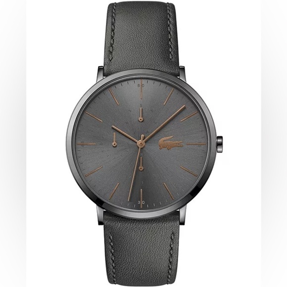 Lacoste Accessories - COPY - 🖤🖤Lacoste Women's Swiss Moon Gray Leather Strap Watch 40mm
